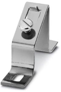 Angled bracket with inclination angle 30°, H 46 mm for DIN rail, 1201594