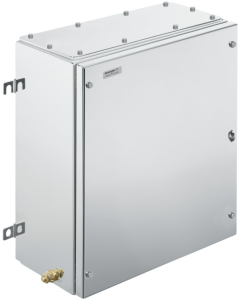 Stainless steel enclosure, (L x W x H) 200 x 382 x 458 mm, silver (RAL 7035), IP66/IP67, 1195090000