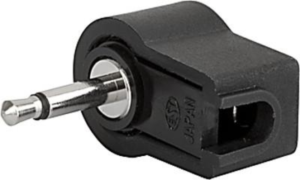 2.5 mm angle jack plug, 2 pole (mono), solder connection, plastic, 4831.1220
