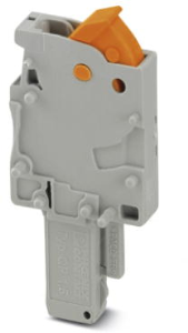 Plug, quick connection, 0.25-1.5 mm², 1 pole, 17.5 A, 6 kV, gray, 3051072