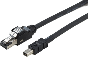Adapter cable, 1 m, RJ45 plug straight to plug straight, 0.129 mm², AWG 26, 2-2205133-2