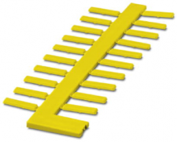 ABS sign plate, inscribable, (W x H) 4 x 15 mm, yellow, 1013698