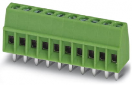 PCB terminal, 10 pole, pitch 2.54 mm, AWG 26-20, 6 A, screw connection, green, 1725737
