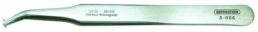 SMD tweezers, uninsulated, antimagnetic, stainless steel, 120 mm, 5-066