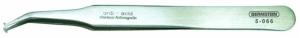SMD tweezers, uninsulated, antimagnetic, stainless steel, 120 mm, 5-066