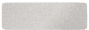 Aluminum label, (L x W) 45 x 15 mm, silver, 1 pcs