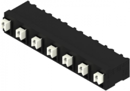 PCB terminal, 7 pole, pitch 7.62 mm, AWG 28-14, 12 A, spring-clamp connection, black, 1869310000