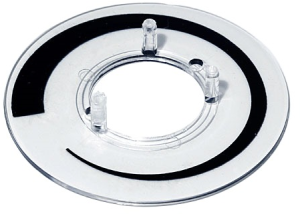 Scale disc, with arrow for rotary knobs size 23, A4423020