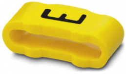 PVC marking sleeve, imprint "E", (L x W) 11.3 x 4.3 mm, yellow, 0826611:E