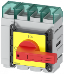 Emergency stop load-break switch, Rotary actuator, 4 pole, 250 A, 690 V, (W x H x D) 112 x 169 x 94 mm, front mounting, 3LD2405-1TL13