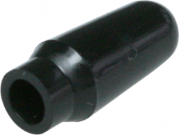 Snap-on lever cap, round, Ø 3.5 mm, (H) 10.5 mm, black, for toggle switch, 9090.0101