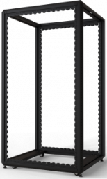 33 U cabinet rack, mobile, (H x W x D) 1600 x 800 x 900 mm, steel, black gray, 20630-217