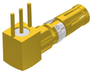 Receptacle, solder connection, gold-plated, 132A25019X