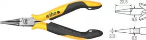 Z37012004 Wiha Flat Nose Pliers, Snipe Nose Pliers, Round Nose Pliers, Needle Nose Pliers