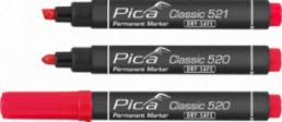 Permanent marker 2-6mm Chisel tip red