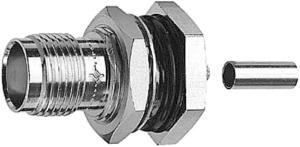 TNC socket 50 Ω, RG-188A/U, RG-174/U, KX-3B, RG-316/U, KX-22A, crimp connection, straight, 100023805