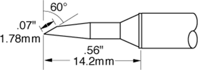 CVC-7BV6018R METCAL Soldering tips, desoldering tips and hot air nozzles