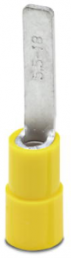 Insulated pin cable lug, 4.0-6.0 mm², AWG 12 to 10, 4.5 mm, yellow