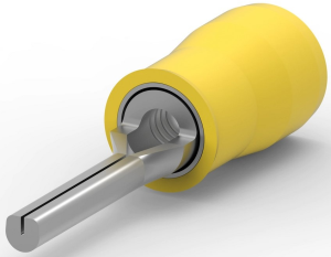 Insulated pin cable lug, 2.7-6.6 mm², AWG 12 to 10, 2.6 mm, yellow