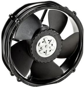 DC axial fan, 24 V, 200 x 220 x 51 mm, 940 m³/h, 66 dB, ball bearing, ebm-papst, 2214 F/2 TDHHO