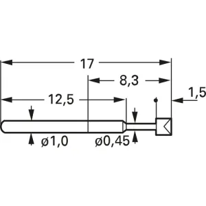 1010-C-0.8NE-AU-1.5 C PTR Contact Probes