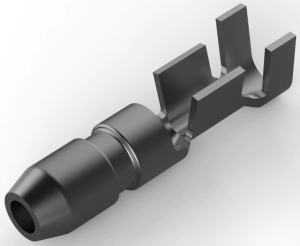 Round plug, Ø 3.96 mm, L 18.03 mm, uninsulated, straight, 0.8-2.0 mm², AWG 18-14, 60766-2