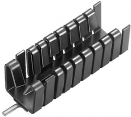 Clip-on heatsink, 47.63 x 14.5 x 13.51 mm, 16 K/W, black anodized