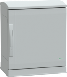 Control cabinet, (H x W x D) 500 x 500 x 320 mm, IP44, polyester, light gray, NSYPLAZT553G