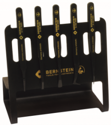 ESD tweezers kit (5 tweezers), insulated, plastic, 140 mm, 5-090 V