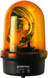 Rotating mirror light, Ø 142 mm, yellow, 12 VDC, IP65