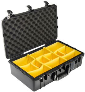 Protective case, divider insert, (L x W x D) 584 x 373 x 190 mm, 4.1 kg, 1555AIR WITH DIVIDER