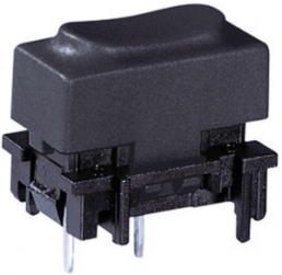 Short-stroke pushbutton, 1 Form A (N/O), 100 mA/28 V, unlit , actuator (anthracite, L 11.5 mm), 0.7 N, THT