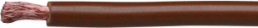 PVC-Stranded wire, high flexible, H05V-K, 0.75 mm², AWG 20, brown, outer Ø 2.4 mm