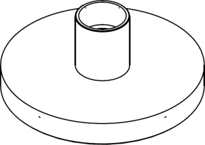 Grinding disc, Ø 30 mm, shaft length 9 mm, thickness 4 mm, disc, 20990001094