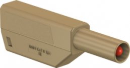 4 mm plug, screw connection, 0.75-2.5 mm², CAT II, brown, 22.2656-27