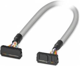 Connecting line, 10 m, IDC/FLK socket connector angled to IDC/FLK socket connector angled, 0.129 mm², AWG 26, 2296537