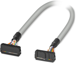 Connecting line, 1 m, IDC/FLK socket connector angled to IDC/FLK socket connector angled, 0.129 mm², AWG 26, 2296401