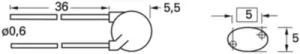 B57164K0100K000 TDK (EPCOS) NTC Thermistors