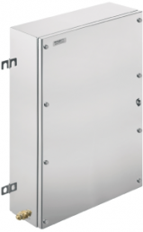 Stainless steel enclosure, (L x W x H) 150 x 350 x 550 mm, silver (RAL 7035), IP66/IP67, 1195210001