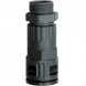 Plastic tube fitting, M63, Plastic, IP66, black, (L) 139 mm