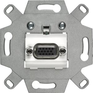 DELTA VGA connection socket with screw terminals white