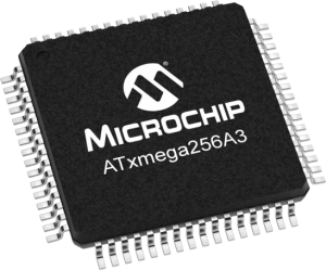 AVR microcontroller, 8/16 bit, 32 MHz, TQFP-64, ATXMEGA256A3-AU