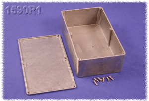 Aluminum die cast enclosure, (L x W x H) 192 x 111 x 61 mm, natural, IP54, 1590R1