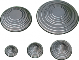 Adaptable tapered PVC inlets 25x3mm. Composition:50