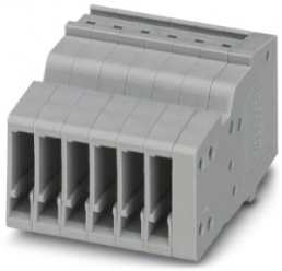 COMBI jack, push-in connection, 0.14-1.5 mm², 6 pole, 17.5 A, 6 kV, gray, 3213425