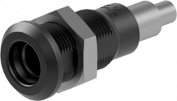 4 mm socket, solder connection, mounting Ø 8.1 mm, black, 64.3042-21