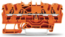 4-wire feed-through terminal, spring-clamp connection, 0.25-4.0 mm², 1 pole, 24 A, 8 kV, orange, 2002-1402