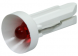 LED with plug-in socket, T4,5, 2 V, red