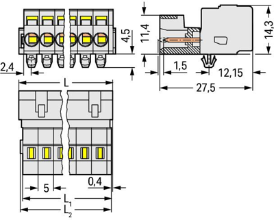 721-603/018-042 WAGO PCB Connection Systems Image 2