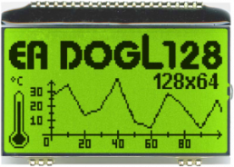 Graphic display EA DOGL128L-6, 128 x 64 pixels, 64 x 36 mm